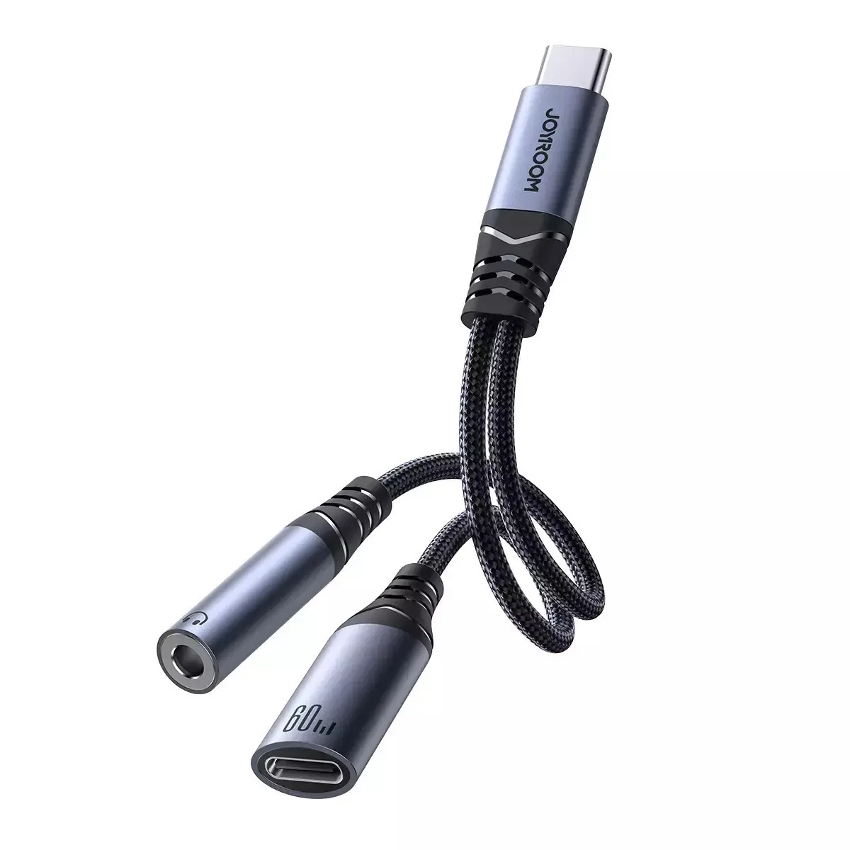 Joyroom Μετατροπέας USB-C male σε 3.5mm / USB-C male 1τμχ SY-C02 - Image 1