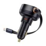 Baseus Φορτιστής Αυτοκινήτου Pro 55W 7A Γρήγορης Φόρτισης με μία Θύρα: 1xType-C μαζί με Καλώδιο Lightning Μαύρος C00057803111-00