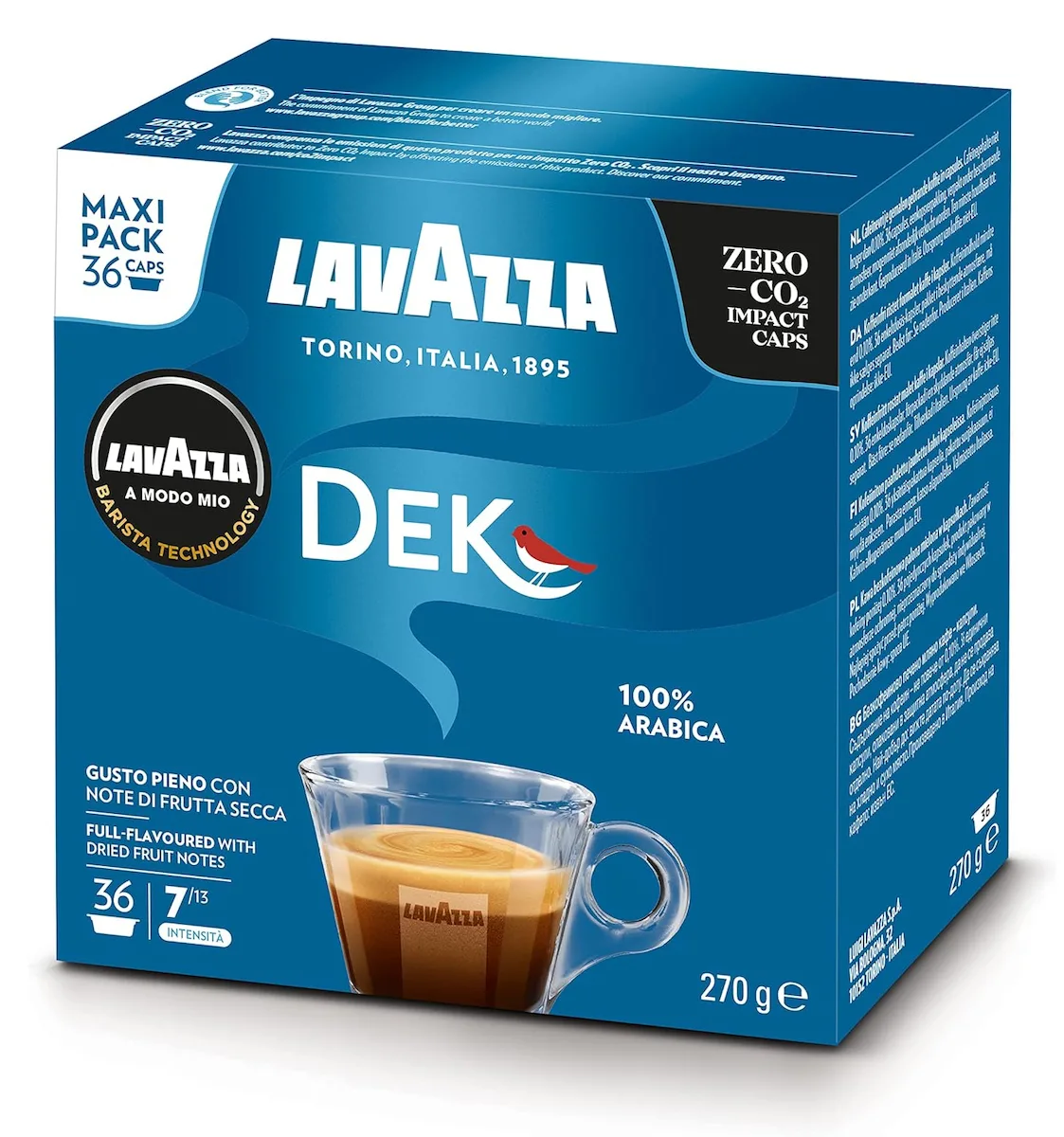Lavazza Κάψουλες Espresso Cremoso Decaffeine Συμβατές με Μηχανή LavAzza A Modo Mio 36caps 40051311 - Image 1