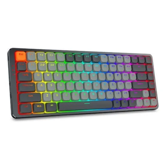 Redragon K652 Pro Ασύρματο Gaming Μηχανικό Πληκτρολόγιο 75% με Custom Red διακόπτες και RGB φωτισμό (Αγγλικό US) - Image 1