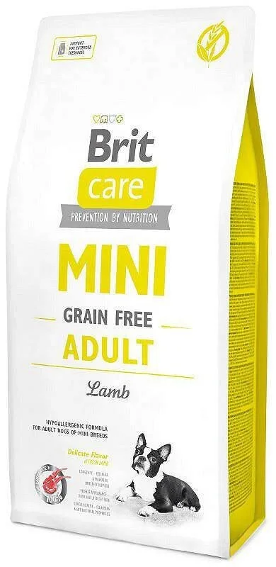 Brit Care Mini Grain Free 7kg Ξηρά Τροφή χωρίς Σιτηρά & Γλουτένη για Ενήλικους Σκύλους Μικρόσωμων Φυλών με Αρνί - Image 1