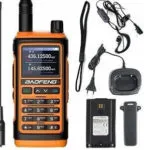 Baofeng Uv-17e Walkie Talkie 5W με Έγχρωμη Οθόνη Σε Πορτοκαλί Χρώμα