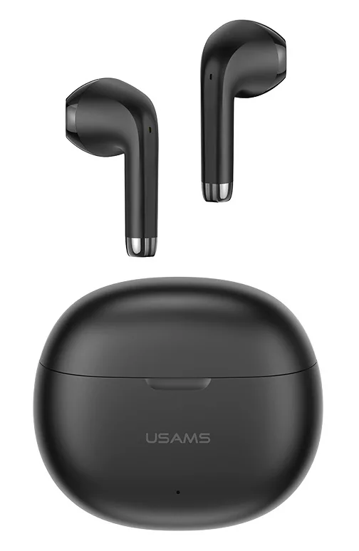 Usams YO17 Earbud Bluetooth Handsfree Ακουστικά με Θήκη Φόρτισης Μαύρα - Image 1