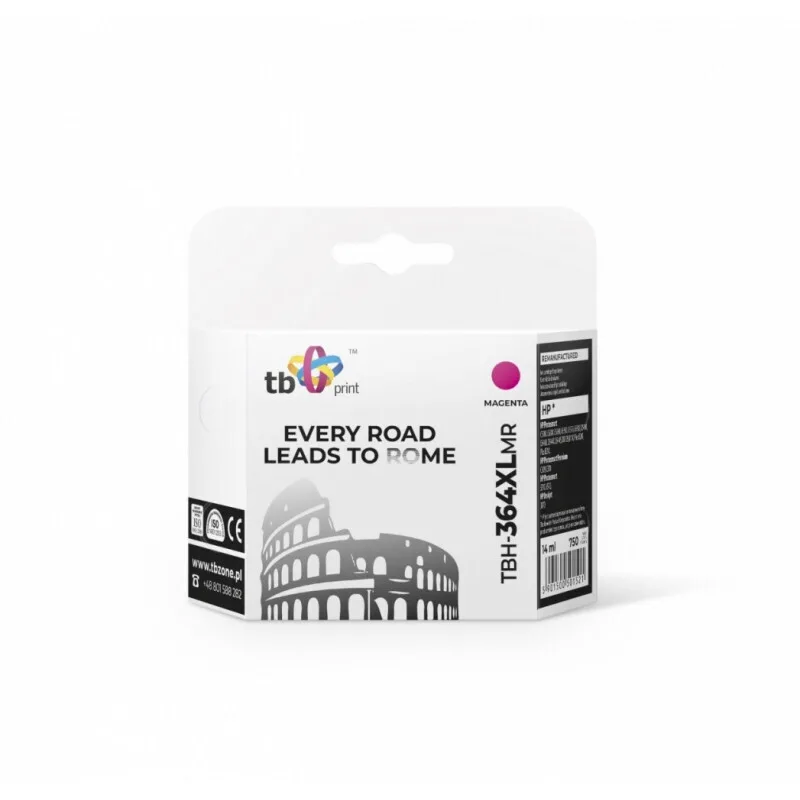 TB Print Συμβατό Μελάνι Εκτυπωτή InkJet HP TBH364XLMR 750 Σελίδων 10.5ml Πολλαπλό (Color) 1τμχ TBH-364XLMR - Image 1