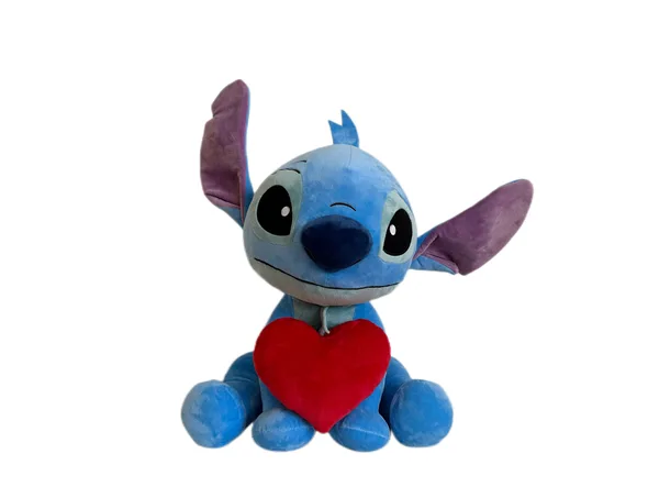 20240109091700_loutrino_disney_stich_heart_50_ek_223818 Λούτρινο Lilo & Stitch Αγίου Βαλεντίνου Stitch & Heart 50 εκ. 223818 - Image 1