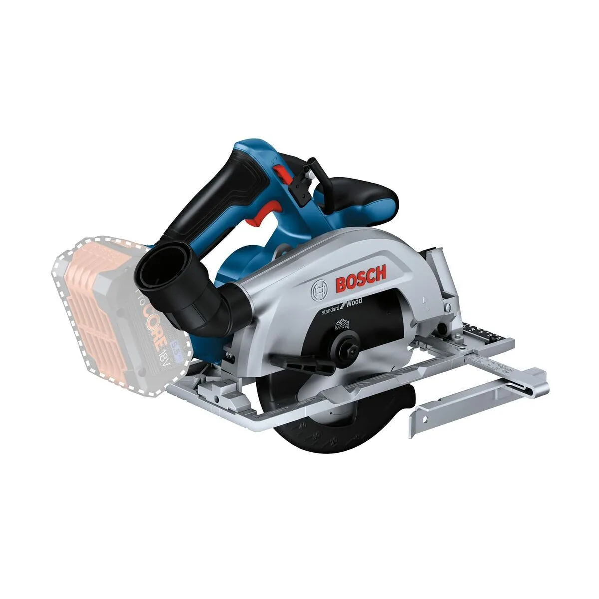 Bosch GKS 18V-57-2 Δισκοπρίονο 18V Solo με Σύστημα Αναρρόφησης - Image 1