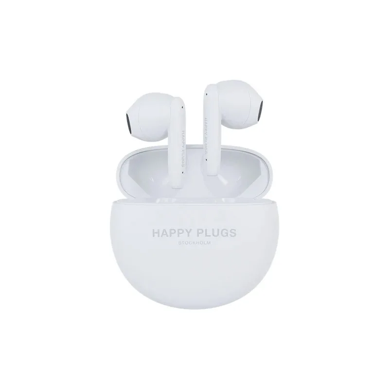 Happy Plugs Joy Lite In-ear Bluetooth Handsfree Ακουστικά με Θήκη Φόρτισης Λευκά - Image 1