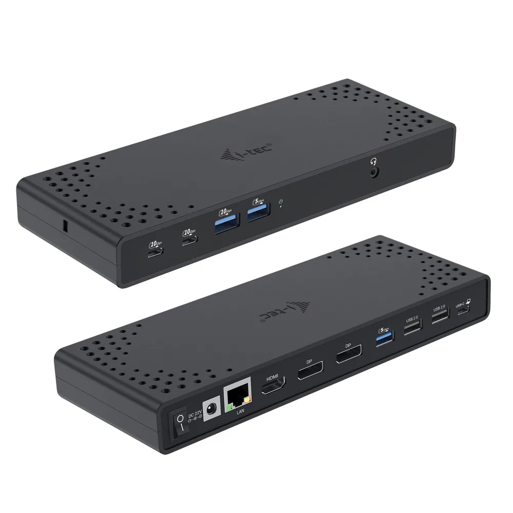 20240109133431_i_tec_usb_c_docking_station_me_hdmi_displayport_4k_pd_ethernet_kai_syndesi_3_othonon_mayro_c31triple4kdockpd i-tec USB-C Docking Station με HDMI/DisplayPort 4K PD Ethernet και σύνδεση 3 Οθονών Μαύρο (C31TRIPLE4KDOCKPD) - Image 1