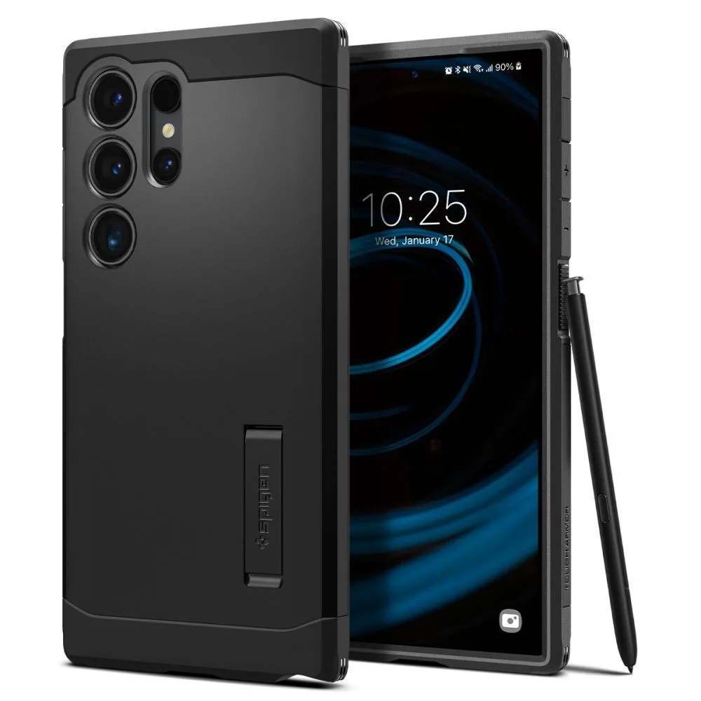 20240118124356_spigen_tough_armor_back_cover_plastiko_silikonis_anthektiko_mayro_galaxy_s24_ultra_acs07300 Spigen Tough Armor Back Cover Πλαστικό / Σιλικόνης 2mm Μαύρο (Galaxy S24 Ultra) ACS07300 - Image 1