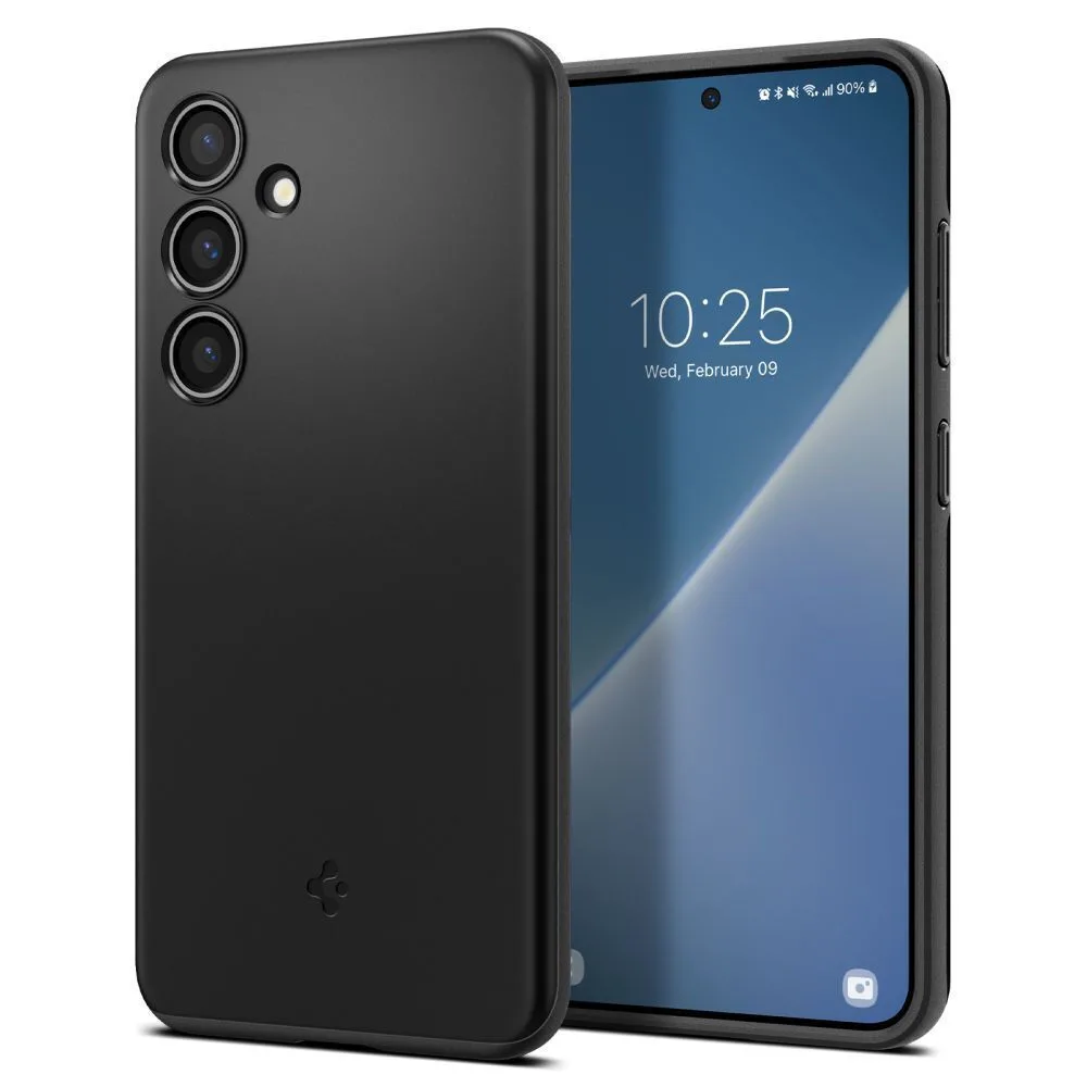 20240118130328_spigen_thin_fit_back_cover_mayro_galaxy_s24_acs07341 Spigen Thin Fit Back Cover Πλαστικό 1.55mm Μαύρο (Galaxy S24) ACS07341 - Image 1