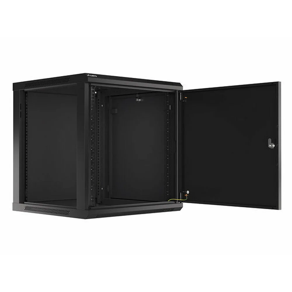 Lanberg Επιτοίχια Καμπίνα Rack 12U 60x60x64.5cm Μαύρο WF01-6612-00B - Image 1