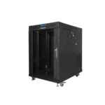 Lanberg Επιδαπέδια Καμπίνα Rack 15U 60x80x92.8cm Μαύρο FF01-6815-12BL