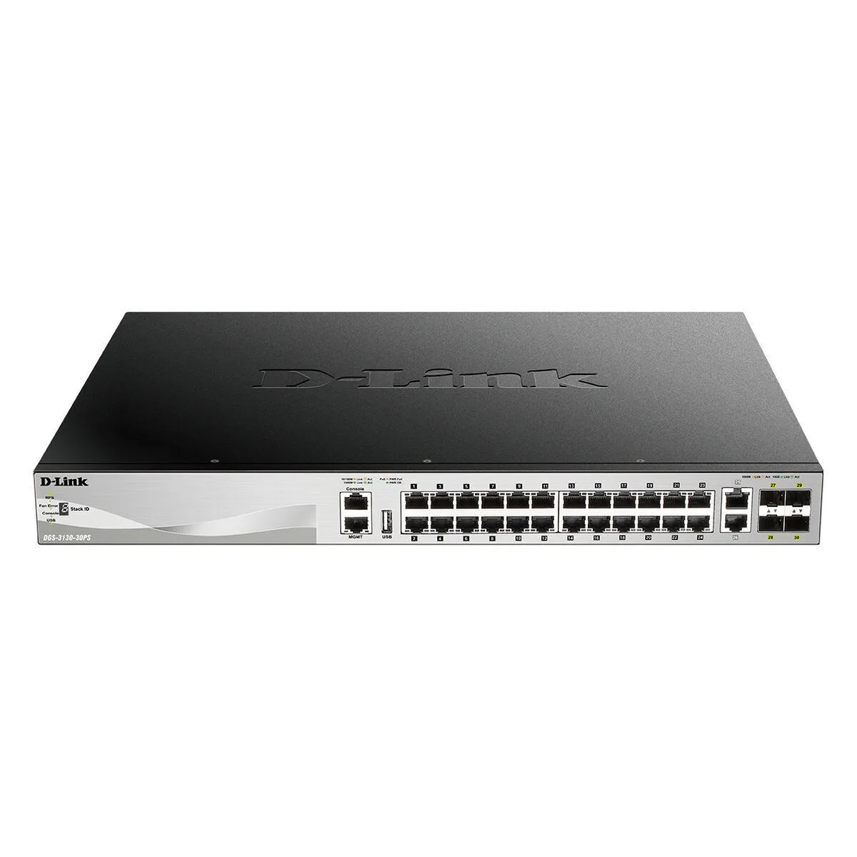 D-Link DGS-3130-30PS/E Managed L3 PoE+ Switch με 24 Θύρες Gigabit (1Gbps) Ethernet και 4 SFP Θύρες - Image 1