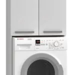 Topeshop Pola DD Ντουλάπι Μπάνιου Πλυντηρίου 64x30x183cm Λευκό
