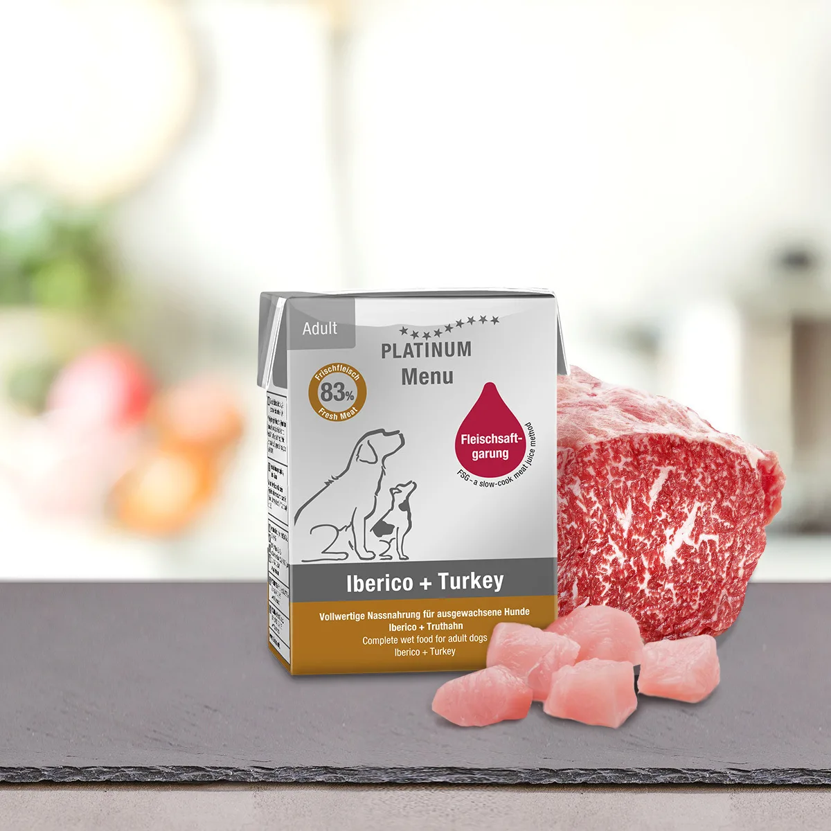 Platinum Pet Food & Care Menu Υγρή Τροφή Σκύλων με Γαλοπούλα 185gr PLA00155 - Image 1