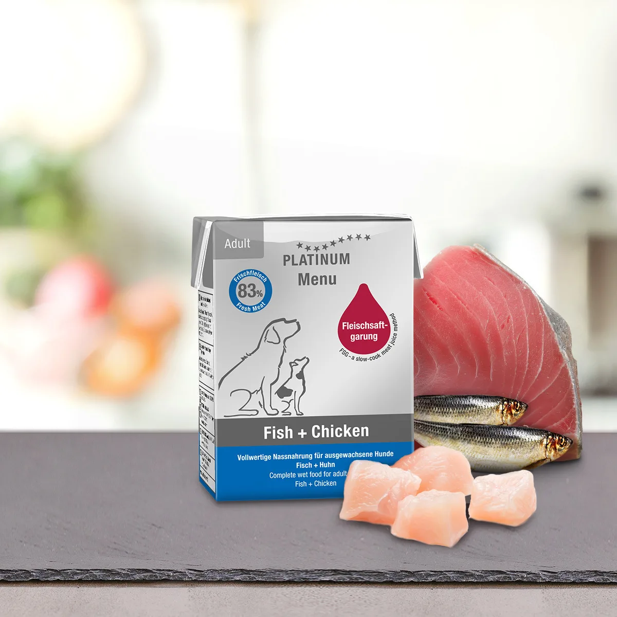 Platinum Pet Food & Care Menu Υγρή Τροφή Σκύλων με Κοτόπουλο 185gr PLA00144 - Image 1
