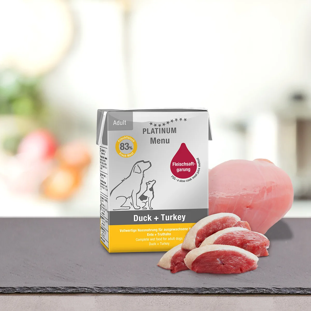 Platinum Pet Food & Care Menu Υγρή Τροφή Σκύλων με Πάπια 185gr PLA00177 - Image 1