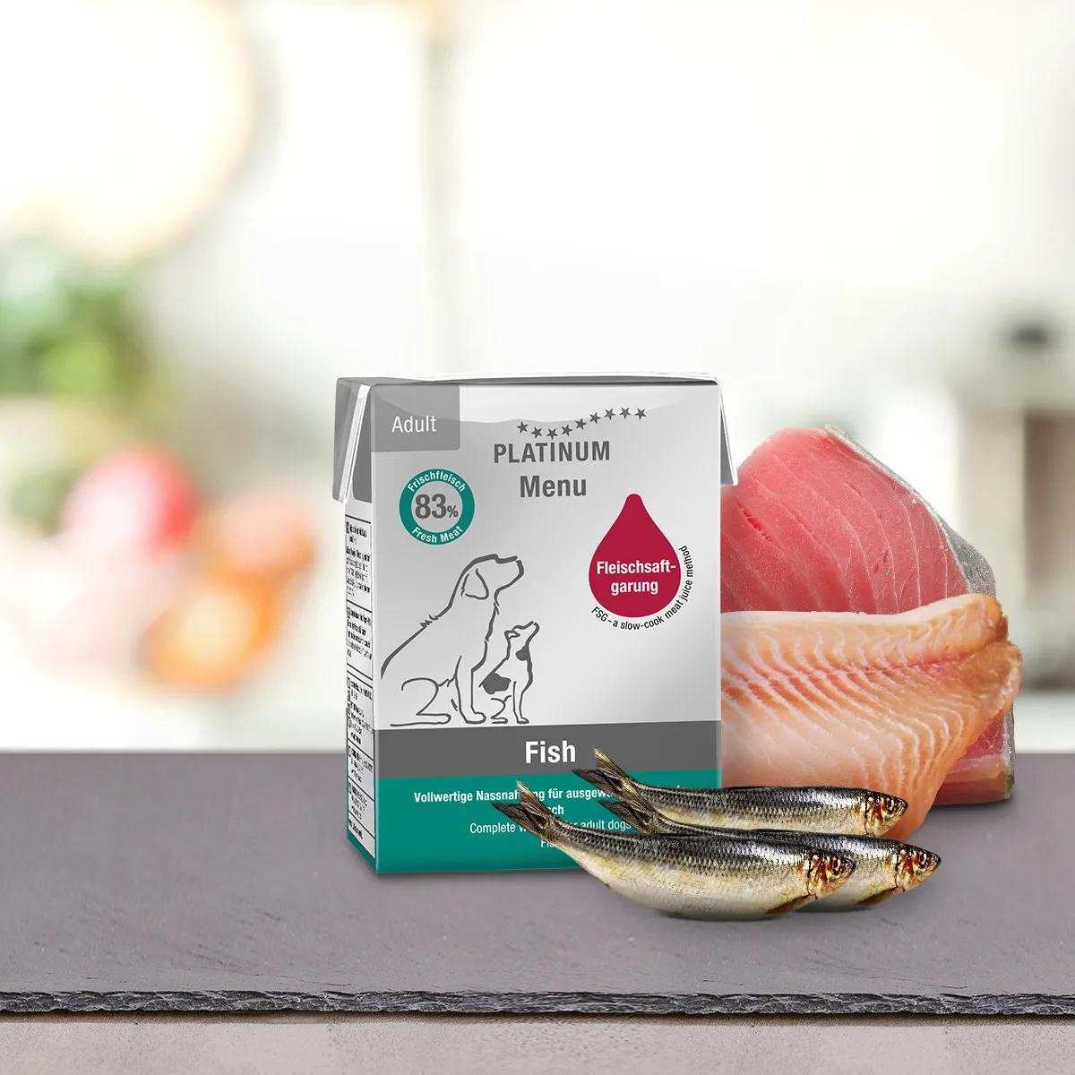 Platinum Pet Food & Care Menu Υγρή Τροφή Σκύλων με Ψάρι 185gr PLA00133 - Image 1