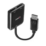 Lindy Μετατροπέας DisplayPort male σε 2xDisplayPort female 1τμχ 38430