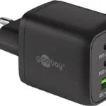 Goobay Φορτιστής Χωρίς Καλώδιο με Θύρα USB-A και 2 Θύρες USB-C 65W Power Delivery Μαύρος (64753)