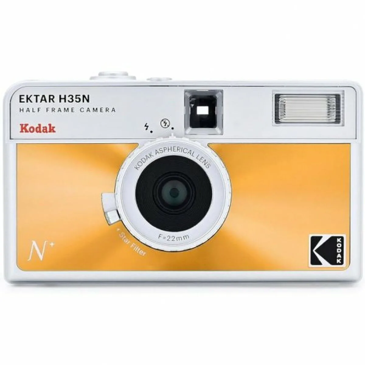 20240125125303_kodak_fotografiki_michani_me_film_ektar_h35n_glazed_orange Kodak Ektar H35Ν Φωτογραφική Μηχανή με Film Glazed Orange - Image 1