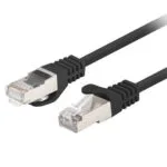 Lanberg U/UTP Cat.6 Καλώδιο Δικτύου Ethernet 0.5m Μαύρο 1τμχ PCF6-20CC-0050-BK