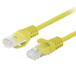 Lanberg U/UTP Cat.6 Καλώδιο Δικτύου Ethernet 2m Κίτρινο 1τμχ PCU6-20CC-0200-Y