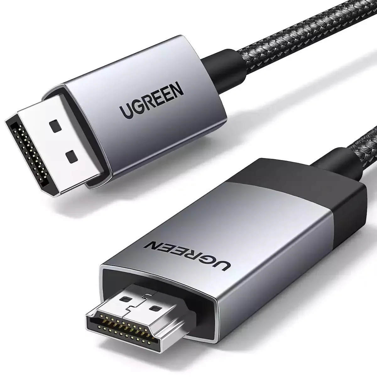 Ugreen Cable DisplayPort male - HDMI male 1m Γκρι (15773) - Image 1
