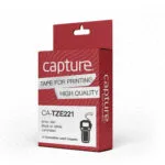 Capture Ταινία Ετικετογράφου 8m x 9mm σε Μαύρο Χρώμα CA-TZE221