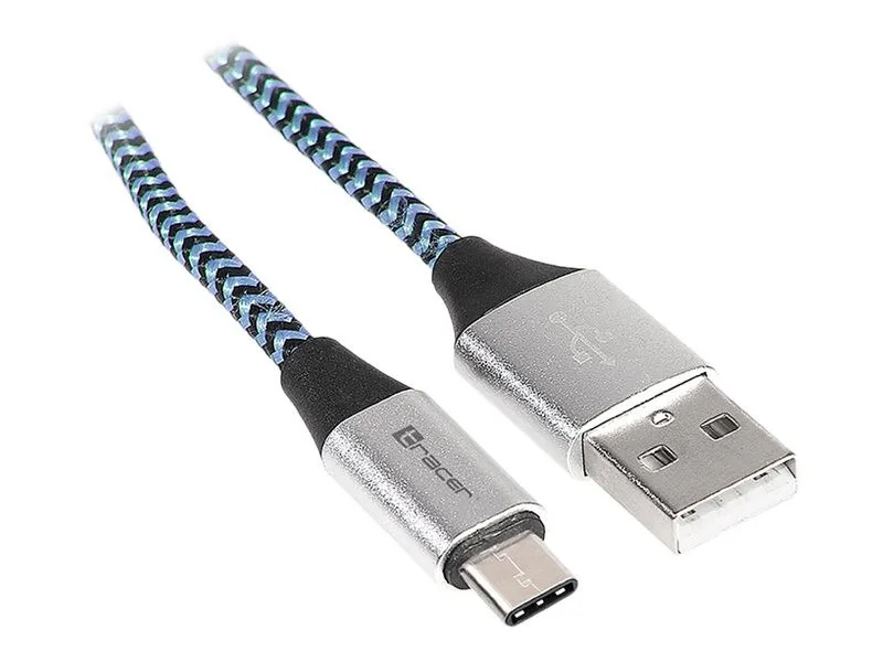 20240130162323_tracer_usb_2_0_cable_usb_c_male_usb_a_trakbk46266 Tracer USB 2.0 Cable USB-C male - USB-A Μπλε 1m TRAKBK46266 - Image 1