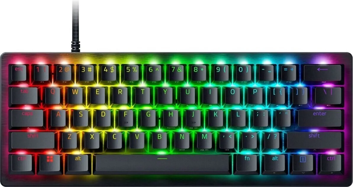 Razer Huntsman V3 Pro Mini Analog Gaming Μηχανικό Πληκτρολόγιο 60% με Razer Analog Optical Gen-2 διακόπτες και RGB φωτισμό (Αγγλικό US) Γκρι - Image 1