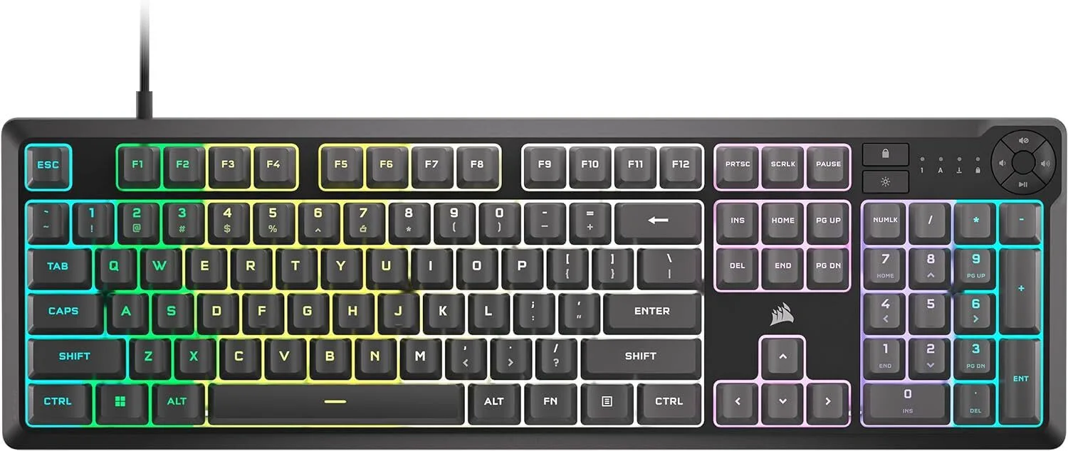 Corsair K55 CORE RGB Gaming Πληκτρολόγιο με RGB φωτισμό (Αγγλικό US) - Image 1