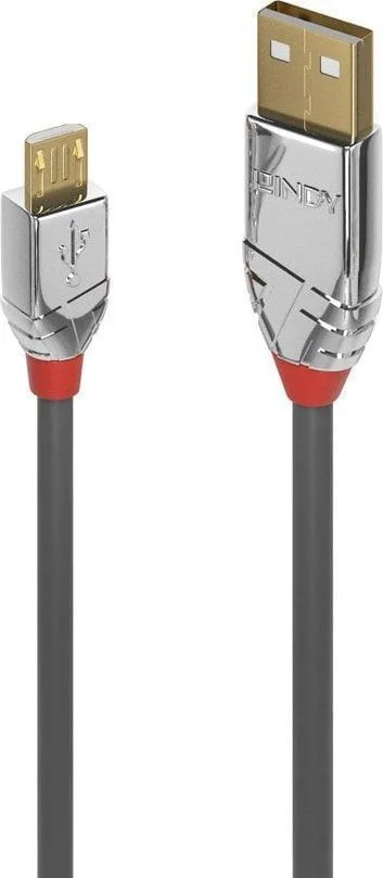 Lindy Regular USB 2.0 to micro USB Cable Γκρι 0.5m (36650) - Image 1