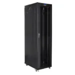 Lanberg Επιδαπέδια Καμπίνα Rack 47U Μαύρο FF01-8047-12BL