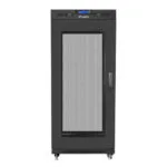 Lanberg Επιδαπέδια Καμπίνα Rack 15U Μαύρο FF01-8015-23BL