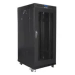 Lanberg Επιδαπέδια Καμπίνα Rack 27U 60x60cm Μαύρο FF01-6827-23BL