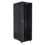 Lanberg Επιδαπέδια Καμπίνα Rack 42U Μαύρο FF01-8042-12BL