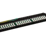 A-LAN Patch Panel για Rack 0.5U 24 Θυρών Μαύρο PK032