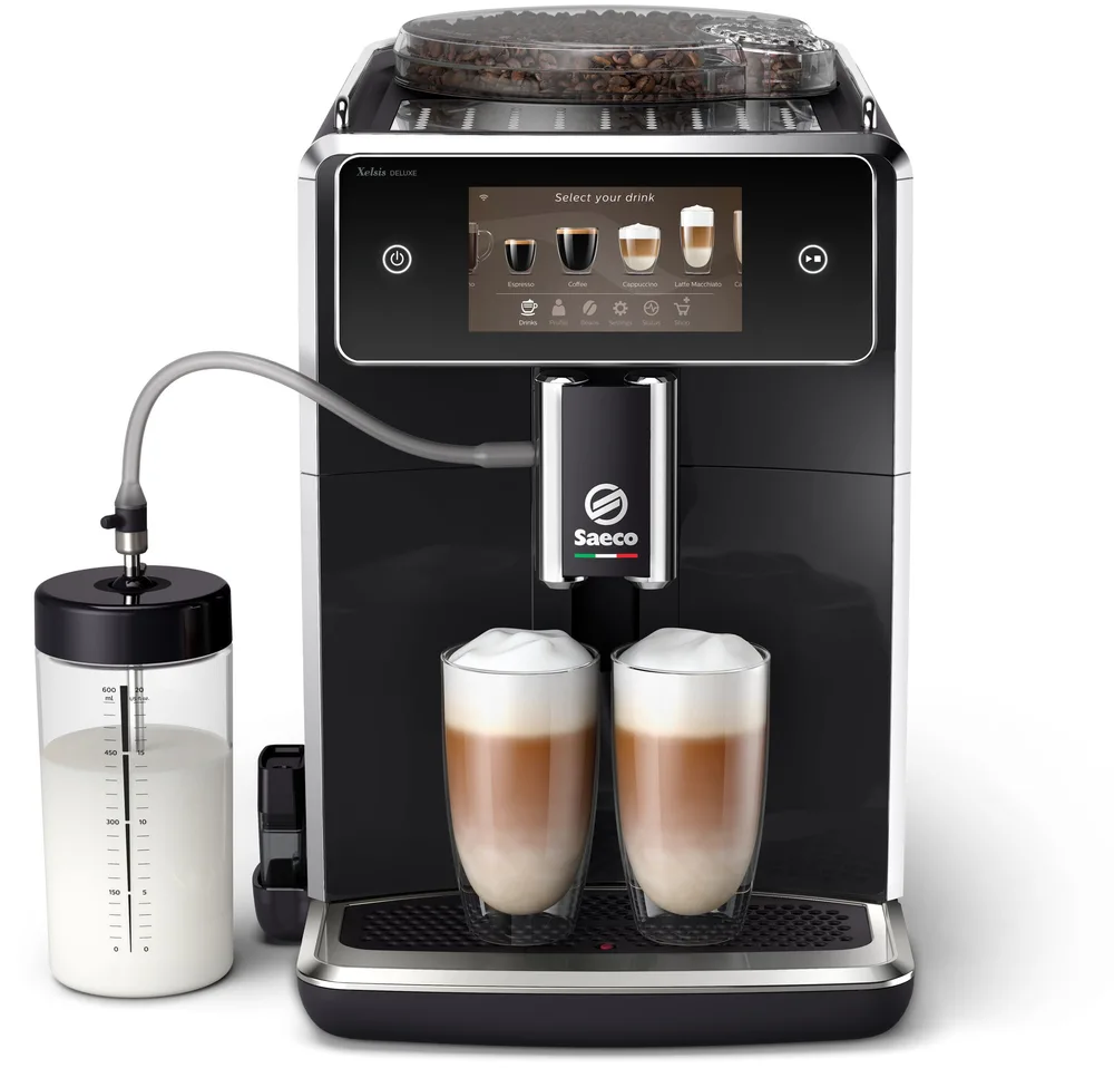Saeco Xelsis Deluxe Αυτόματη Μηχανή Espresso 1500W Πίεσης 15bar με Μύλο Άλεσης Μαύρη - Image 1