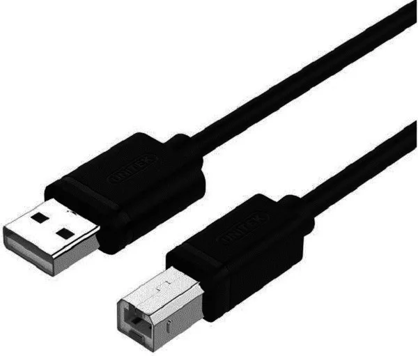 Unitek USB 2.0 Cable USB-A male - USB-B male Μαύρο 1m Y-C430GBK - Image 1