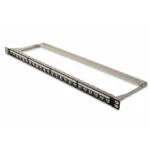 Digitus Patch Panel Keystone για Rack 0.5U 19" 24 Θυρών Μαύρο DN-91422