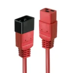 Lindy IEC C19 - IEC C20 Cable 1m Κόκκινο 30123