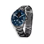 Withings Scanwatch Nova Stainless Steel 42mm Αδιάβροχο με Παλμογράφο (Dark Blue)