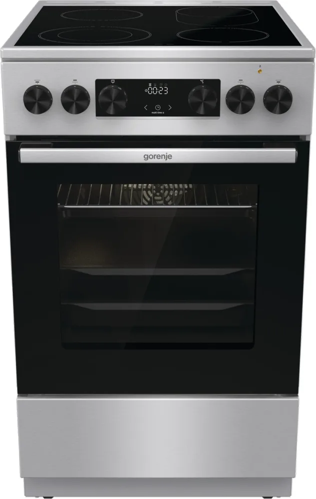 Gorenje GECS5C70XA Κουζίνα 70lt με Κεραμικές Εστίες Π50εκ. Inox - Image 1