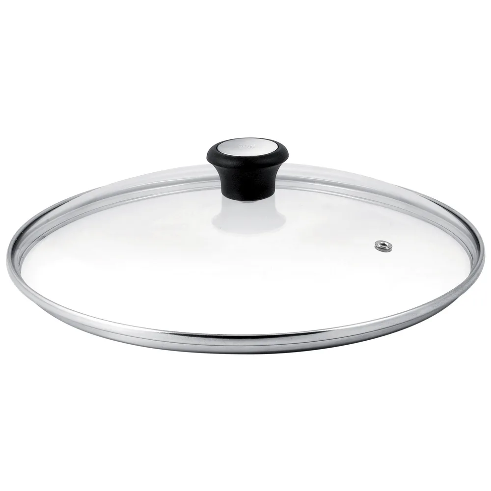 20240214164211_tefal_kapaki_32cm_se_mayro_chroma_ss_28097912 Tefal Jamie Oliver Καπάκι από Γυαλί 32cm σε Μαύρο Χρώμα SS-28097912 - Image 1
