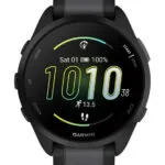 Garmin Forerunner 165 43mm Αδιάβροχο Smartwatch με Παλμογράφο (Black/Slate Gray)