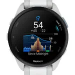 Garmin Forerunner 165 43mm Αδιάβροχο Smartwatch με Παλμογράφο (Mist Gray/Whitestone)