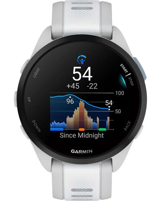 Garmin Forerunner 165 43mm Αδιάβροχο Smartwatch με Παλμογράφο (Mist Gray/Whitestone) - Image 1