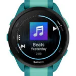 Garmin Forerunner 165 Music 43mm Αδιάβροχο Smartwatch με Παλμογράφο (Turquoise/Aqua)