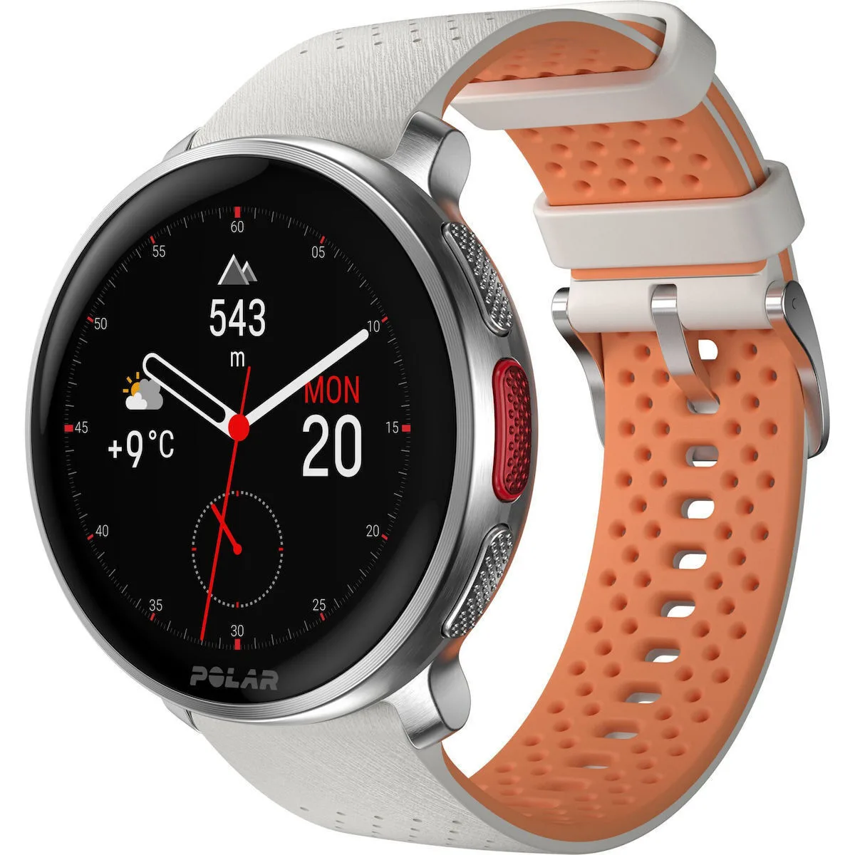 Polar Vantage V3 Aluminium 47mm Αδιάβροχο Smartwatch με Παλμογράφο (Sunrise Apricot) - Image 1